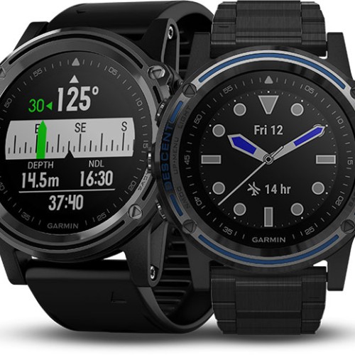 Garmin Descent Mk1 -  Black Rubber Strap